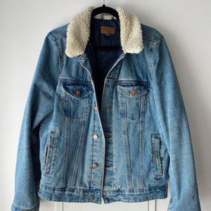 ASOS Denim Shearling Jacket